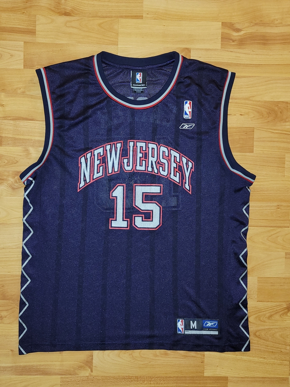 Reebok Y2K Vince Carter New Jersey Nets NBA Purple Mesh Jersey, Medium